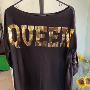 Pension shirt 95%cotton 5%Polyester preowned good condition black&gold